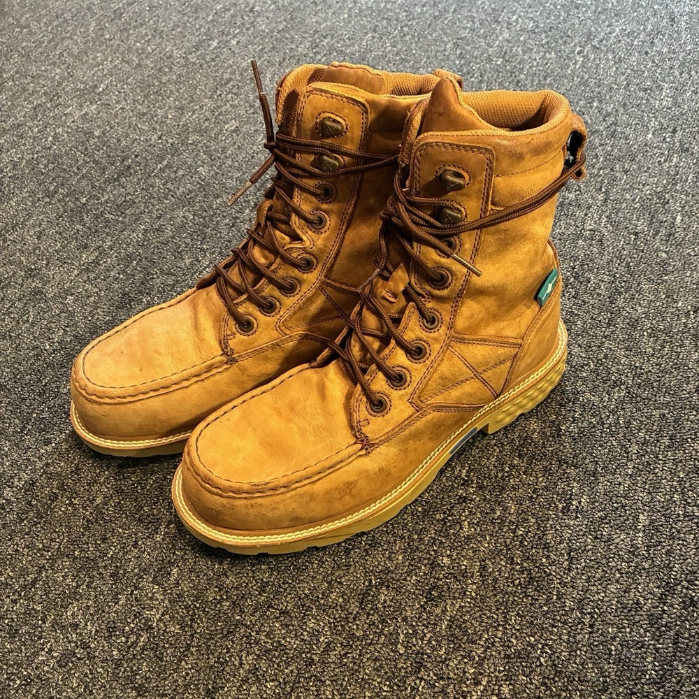 Twisted X 8" Wedge Comp Toe Work Boot Brown Men's Size 8.5M MXCNW03 Utility